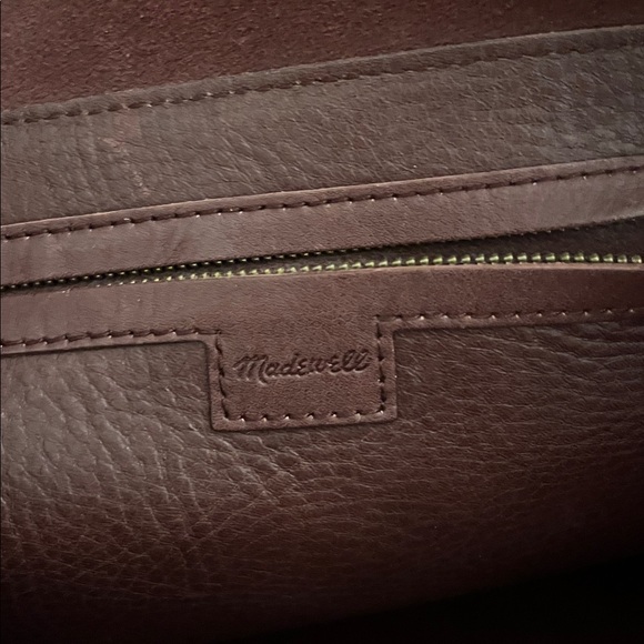Madewell Medium transporter Tote in Burgundy - Picture 12 of 14